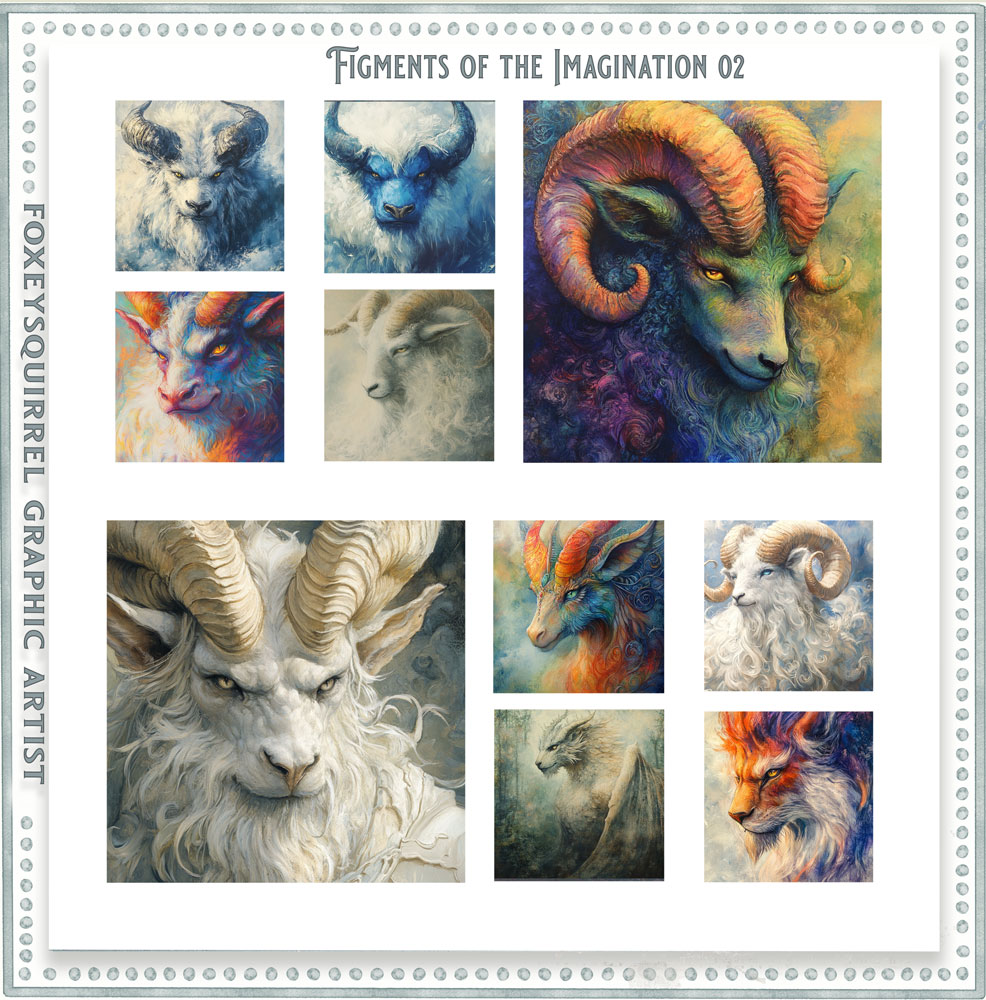 Figments Of The Imagination 02 Digital Art Papers