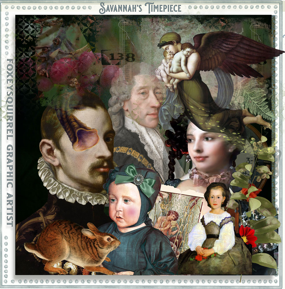 Savannah Timepiece Digital Art Kit