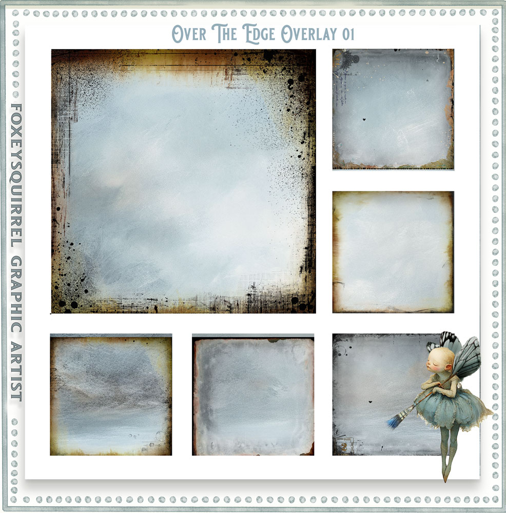 Over The Edge Vol.1 Digital art Overlay Pack