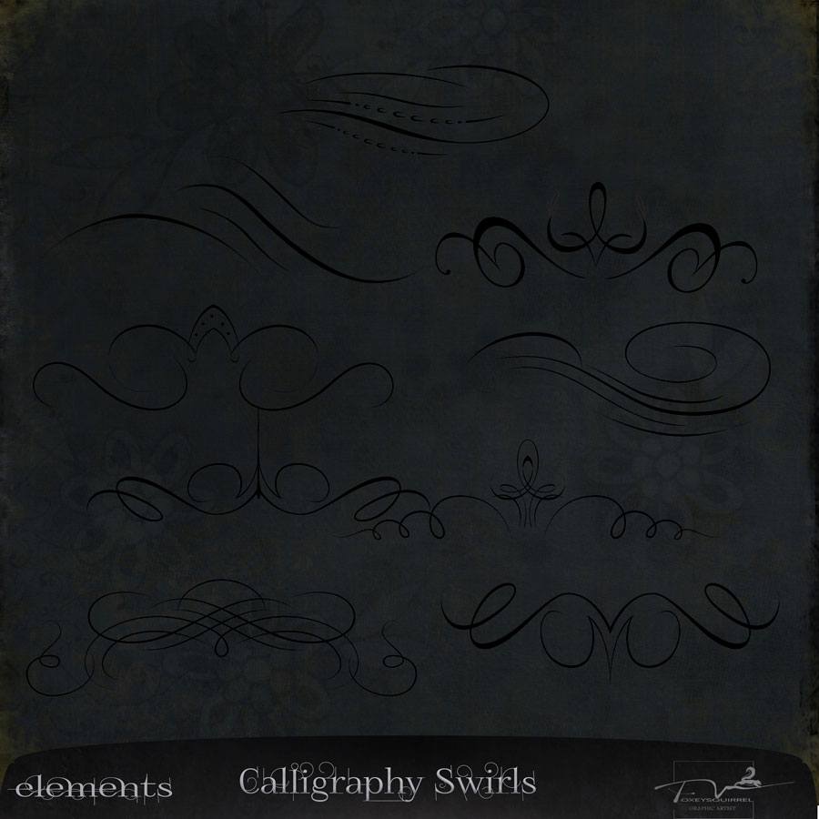 Calligraphy Swirls