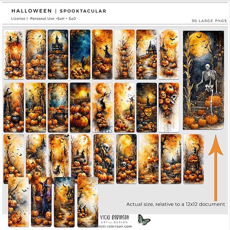 Halloween Spooktacular  Pumpkin & Witch Clip Art Collection