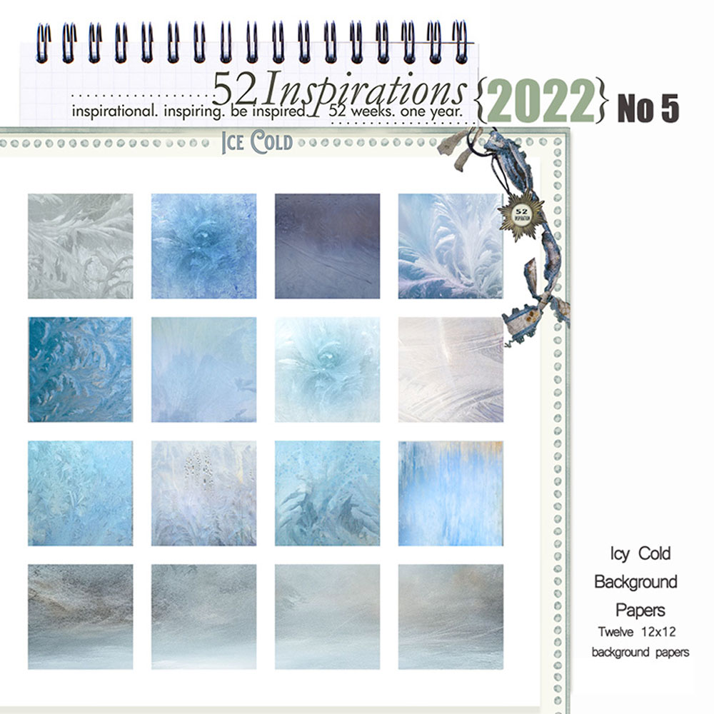 52 Inspirations 2022 no 05 Icy Cold Papers by Foxeysquirrel