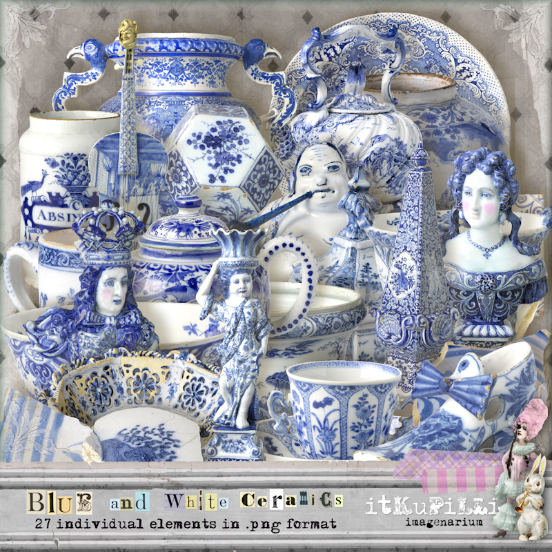 Blue And White Ceramics by itKuPiLLi imagenarium