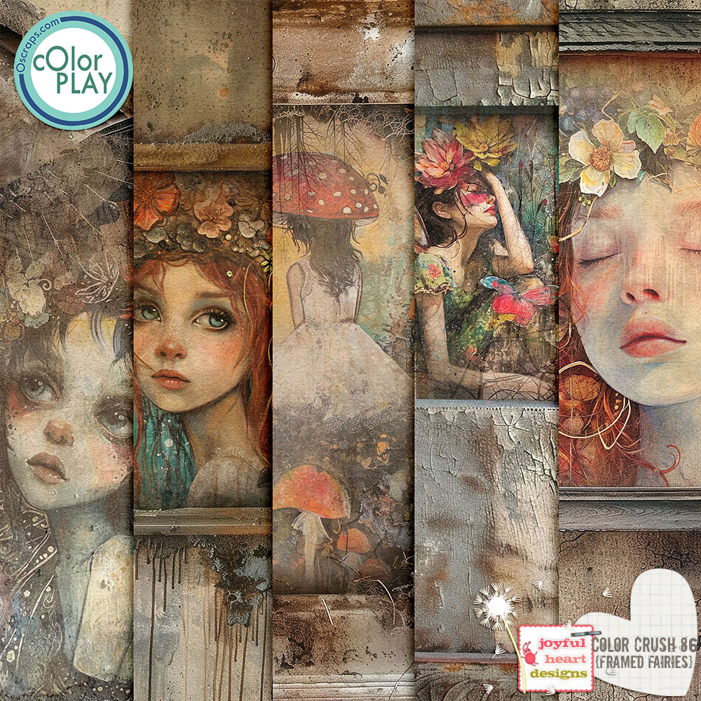 Color Crush 86 (framed fairies)