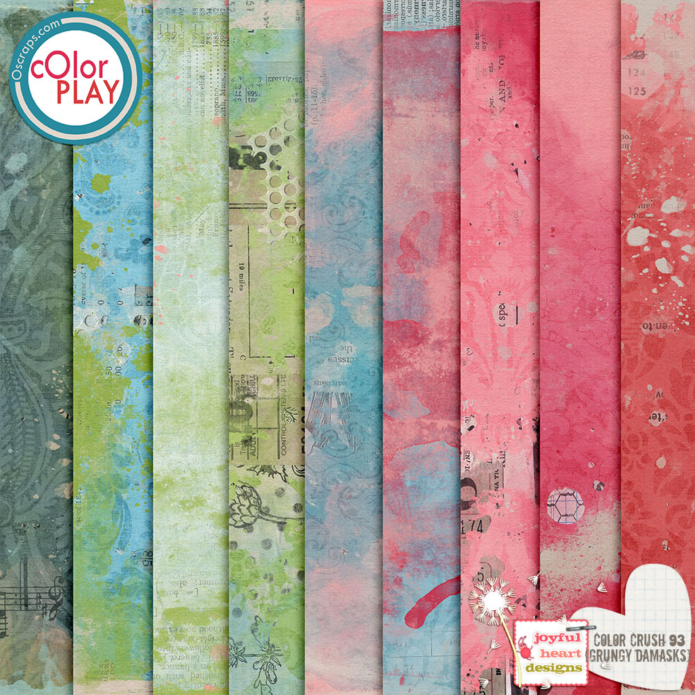 Color Crush 93 (grungy damasks)
