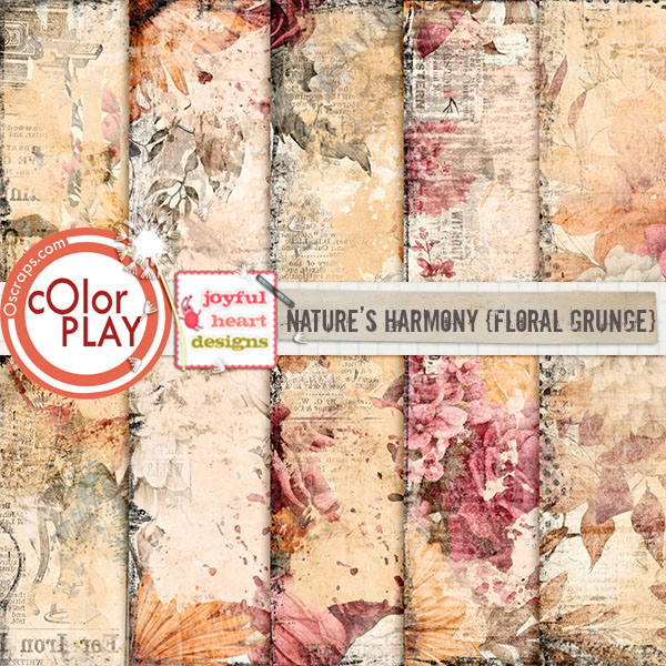 Nature's Harmony (floral grunge)