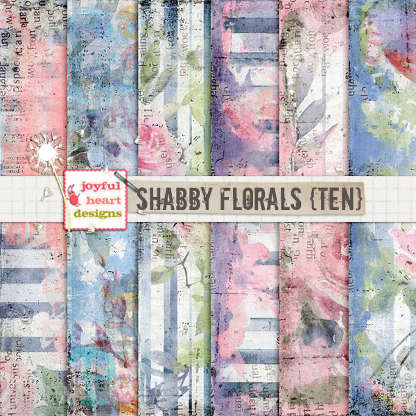 Shabby Florals (ten)