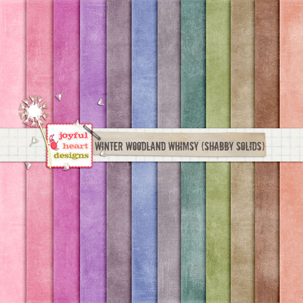 Winter Woodland Whimsy (shabby solids)