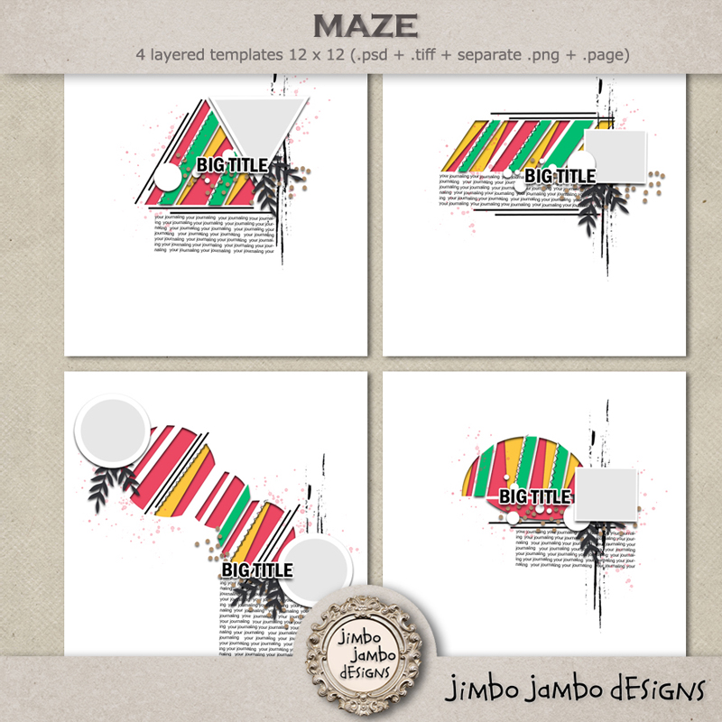 Maze templates by Jimbo Jambo Designs