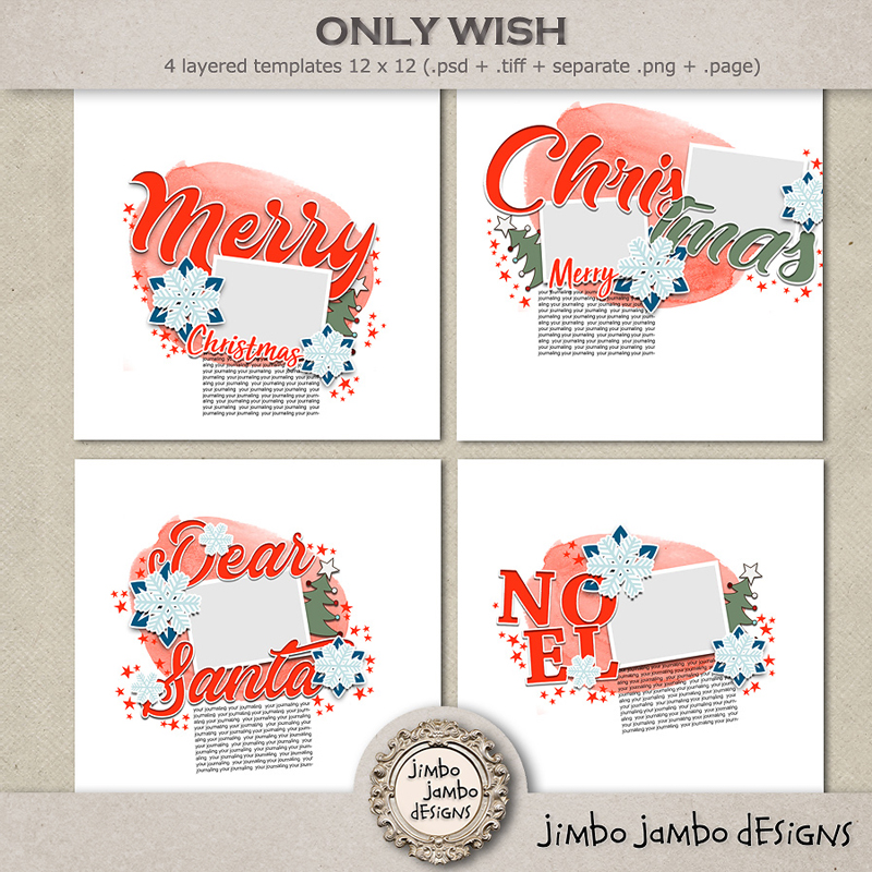 Only wish templates by Jimbo Jambo Designs
