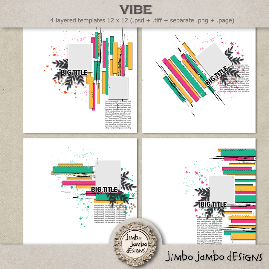 Vibe templates by Jimbo Jambo Designs