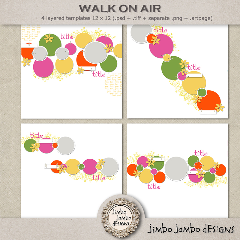 Walk on air templates by Jimbo Jambo Designs
