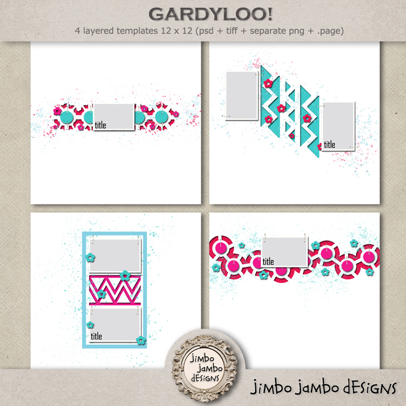 Gardyloo templates by Jimbo Jambo Designs