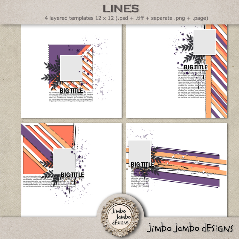 Lines templates by Jimbo Jambo Designs