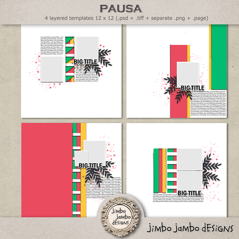 Pausa templates by Jimbo Jambo Designs