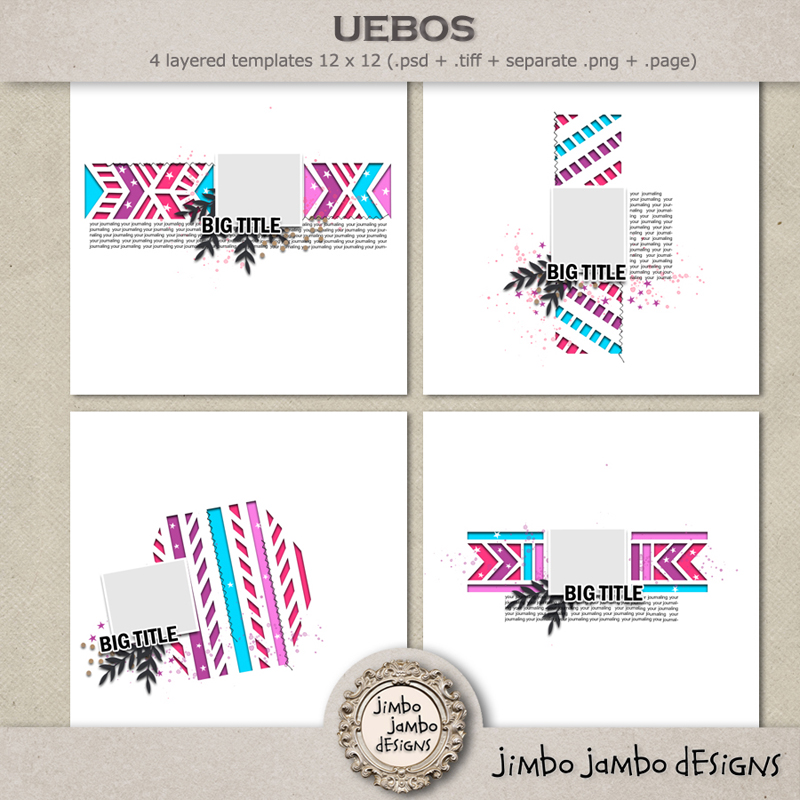 Uebos templates by Jimbo Jambo Designs