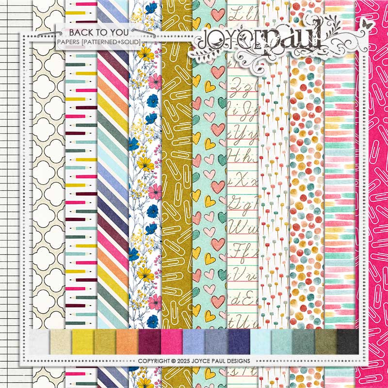 Back To You | Papers [Patterned+Solid]