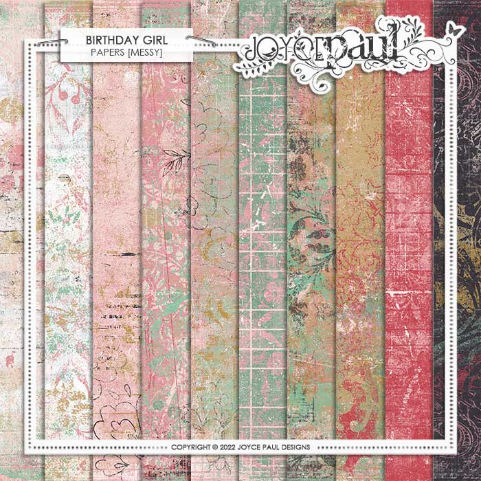 Birthday Girl - Messy Papers