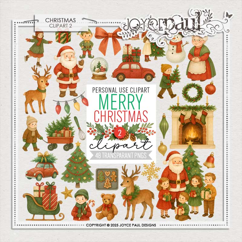 Christmas – Clipart Set 2 by Joyce Paul