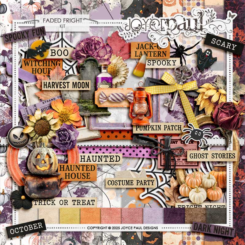 Faded Fright – Kit by Joyce Paul Faded Fright – Kit by Joyce Paul