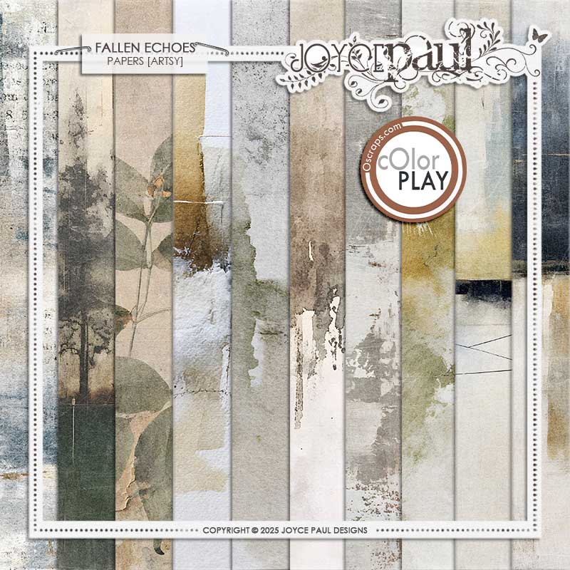 Fallen Echoes - Papers [Artsy] by Joyce Paul Designs