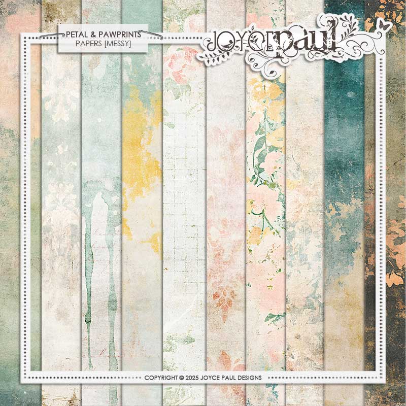 Petal & Pawprints | Paper [Messy] by Joyce Paul