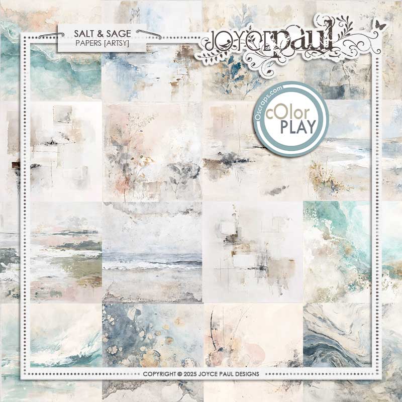 Salt & Sage | Papers [Artsy] by Joyce Paul Designs