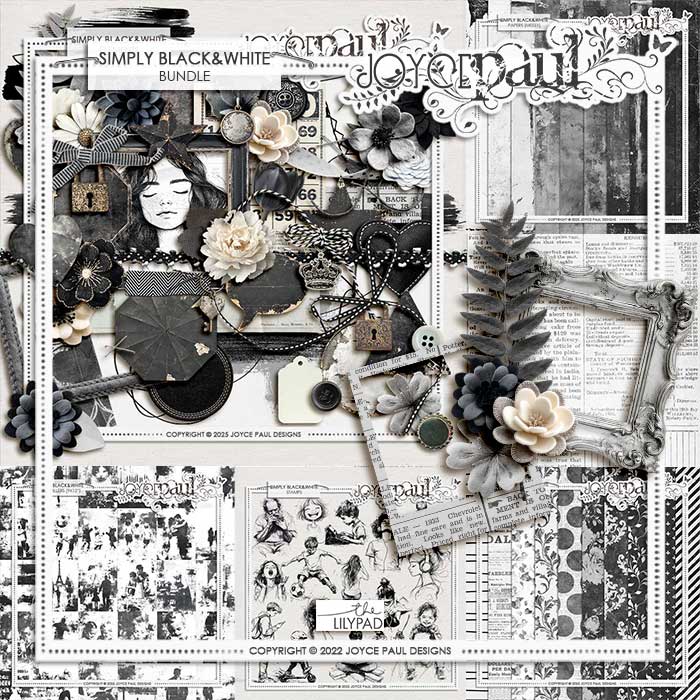 Simply Black & White – Bundle by Joyce Paul