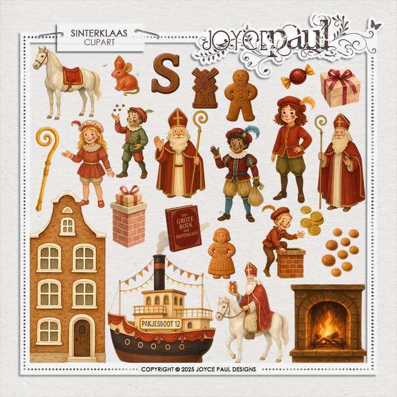 Sinterklaas (Saint Nicholas) – Clipart