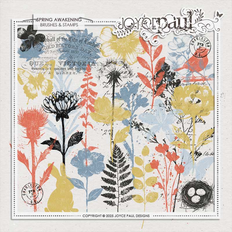 Spring Awakening | Brushes & Stamps by Joyce Paul