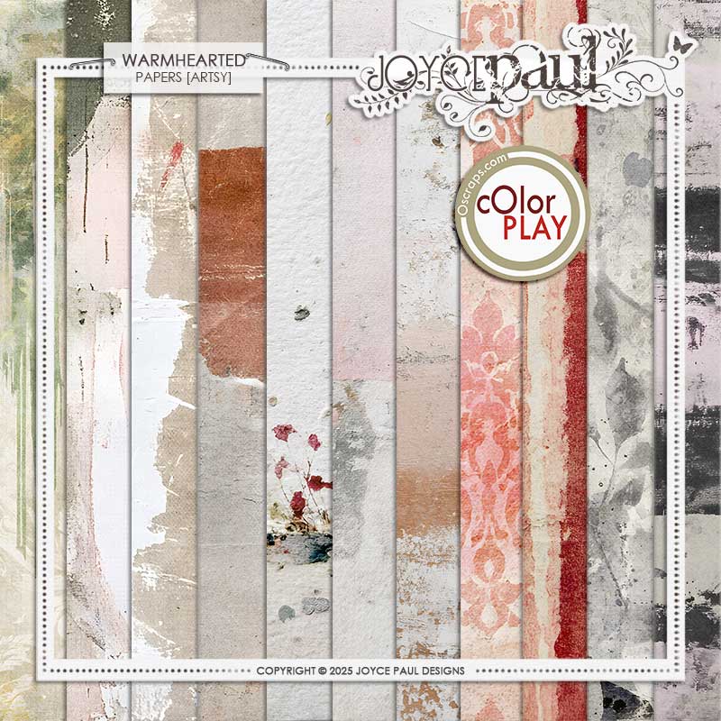 Warmhearted - Papers [Artsy] by Joyce Paul Designs