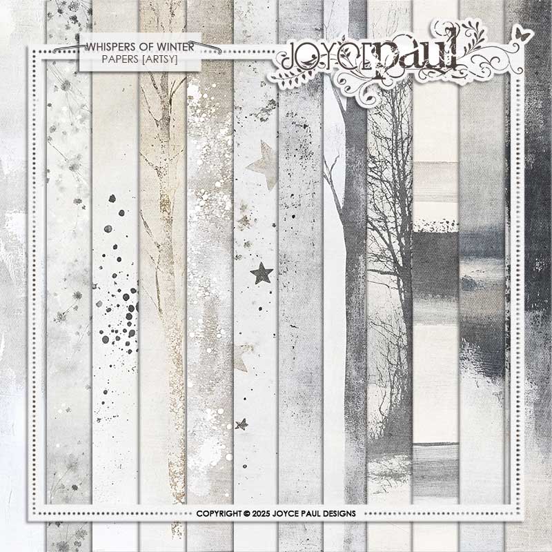 Whispers of Winter | Papers [Artsy] by Joyce Paul Designs