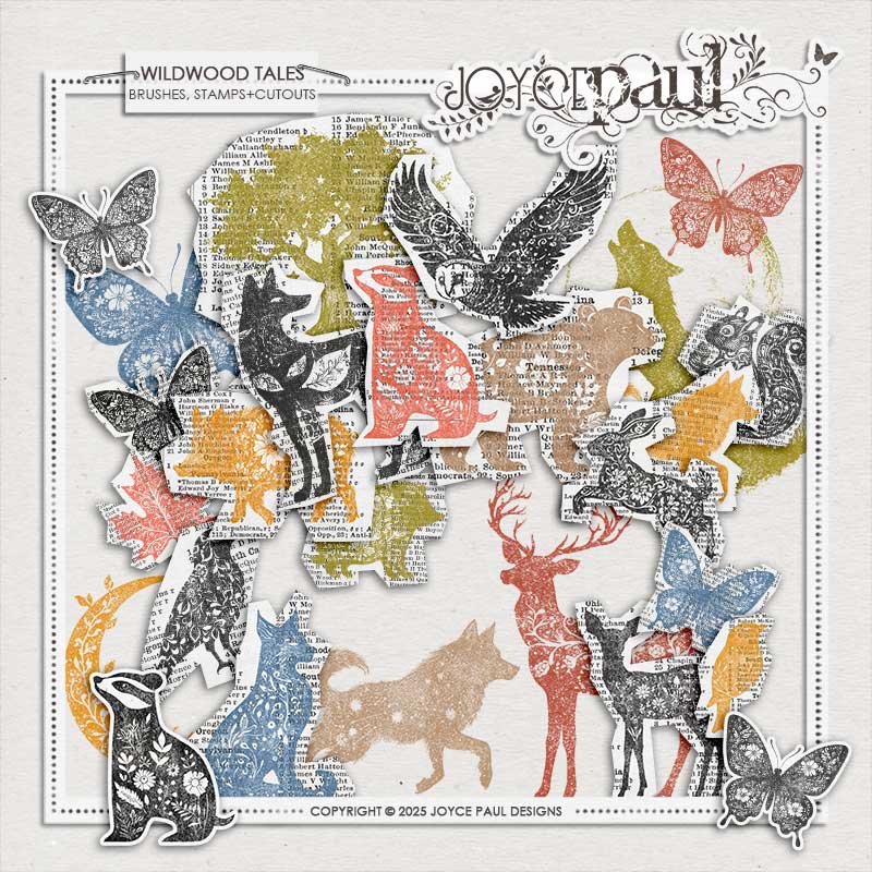 Wildwood Tales | Brushes, Stamps & Cutouts Joyce Paul Designs