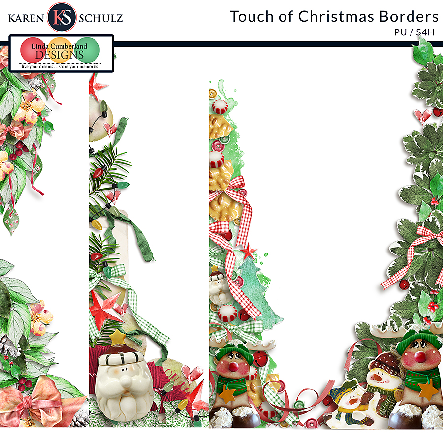 Touch of Christmas Borders by Karen Schulz and Linda Cumberland
