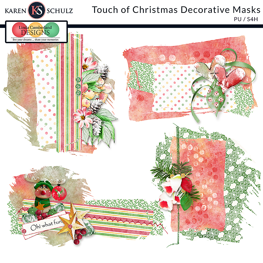 Touch of Christmas Decorative Masks by Karen Schulz and Linda Cumberland 