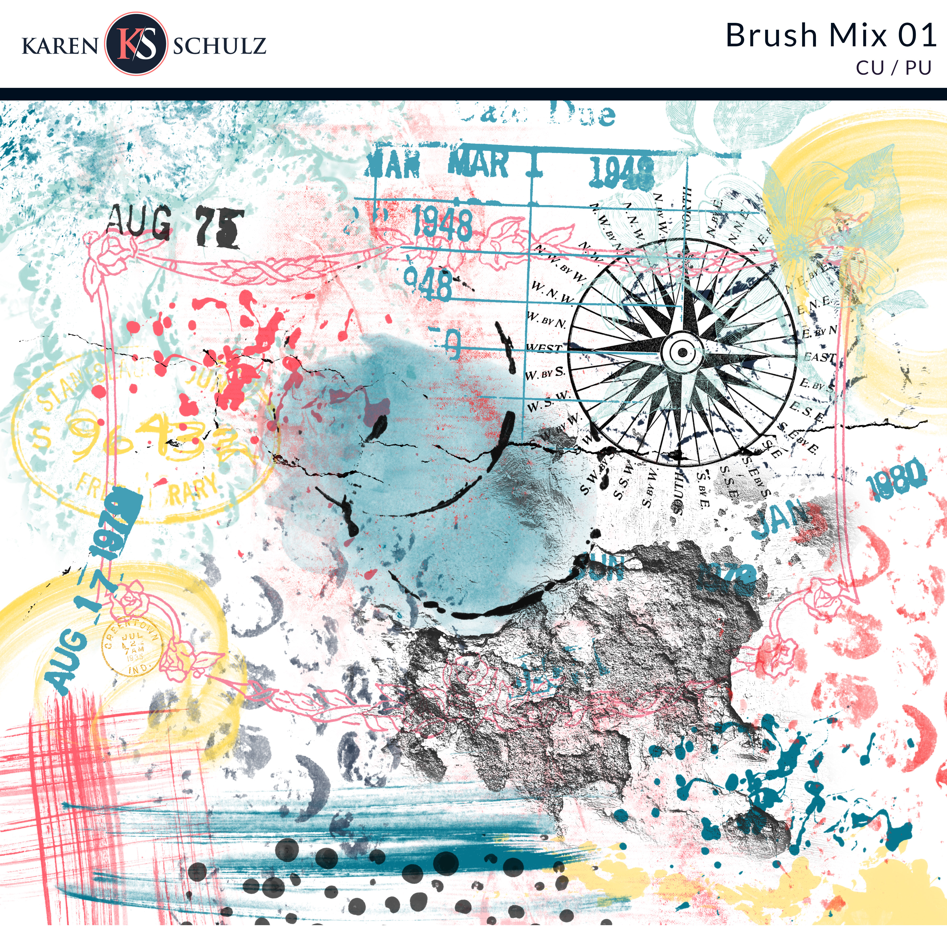 Brush Mix 01 by Karen Schulz