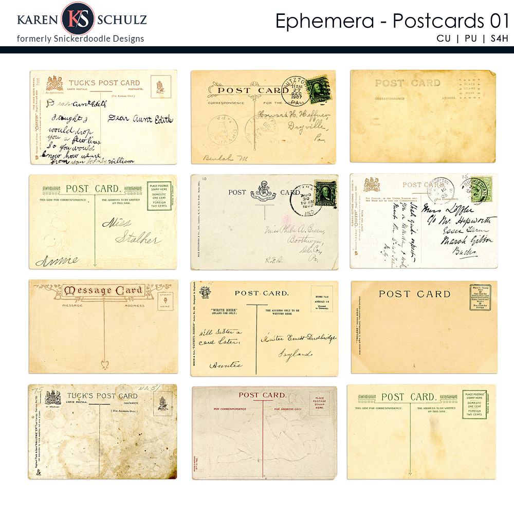 Ephemera Postcards 01 Ephemera Postcards 01