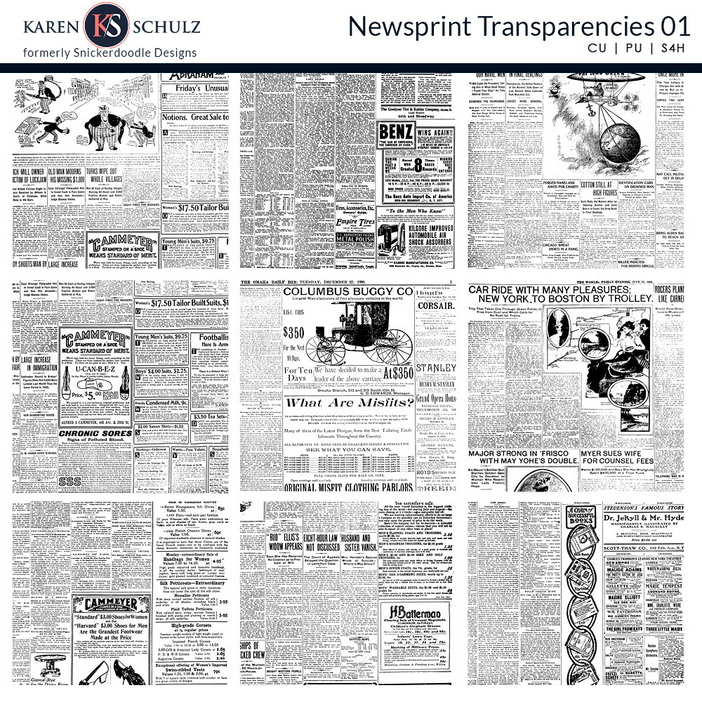 Newsprint Transparencies 01