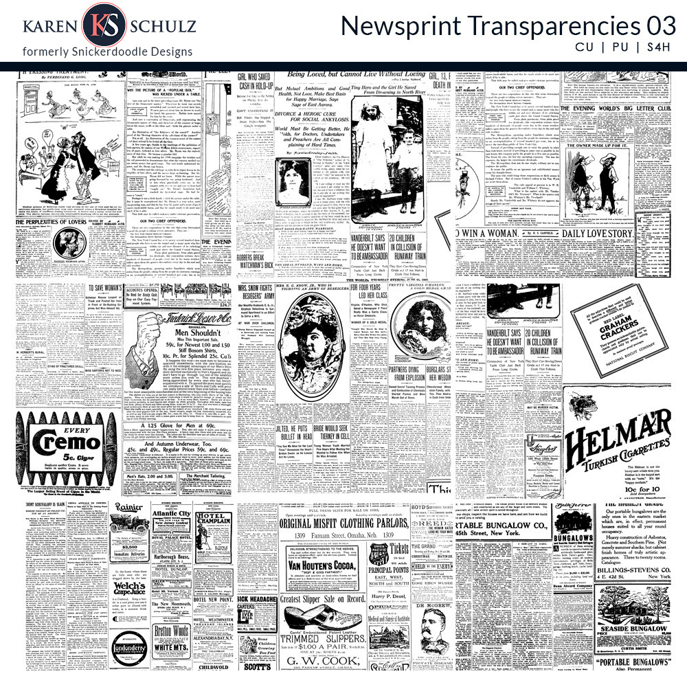 Newsprint Transparencies 03