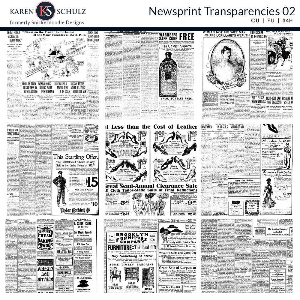 Newsprint Transparencies 02