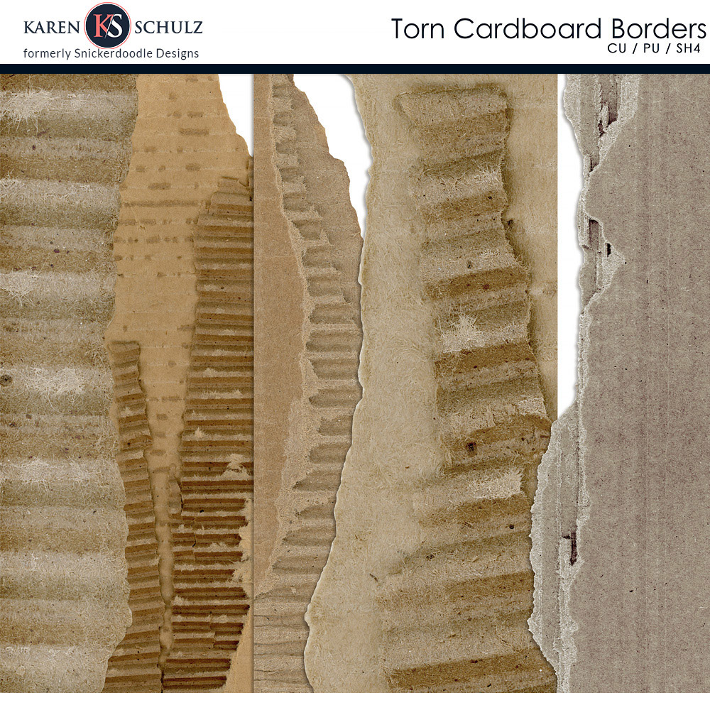 Torn Cardboard Borders