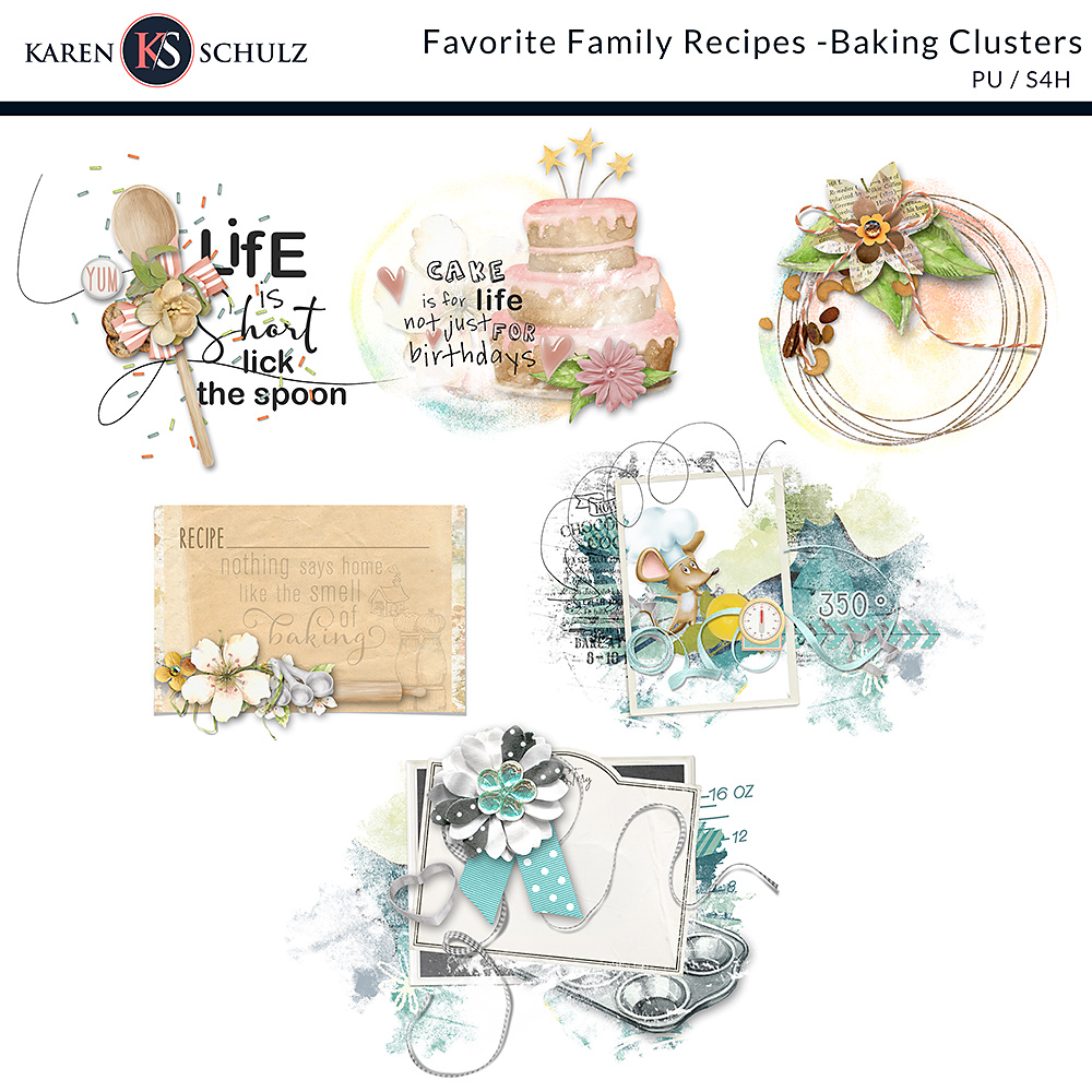 Favorite Family Recipes Baking Clusters