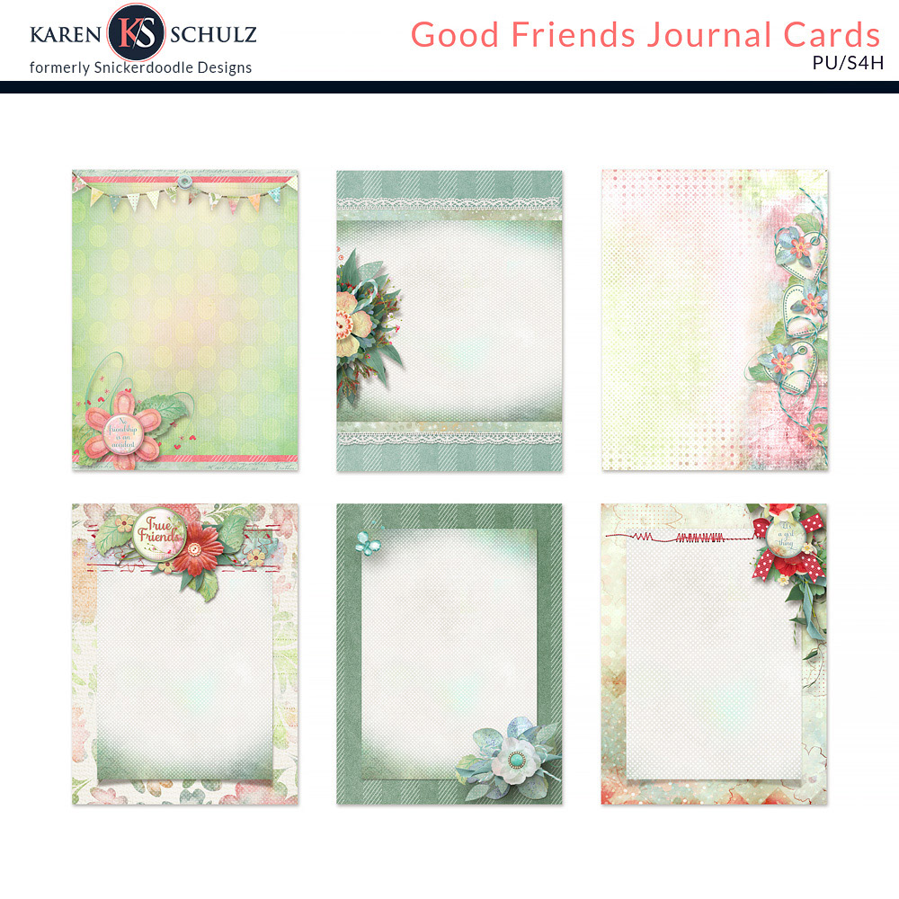 Good Friends Journal Cards