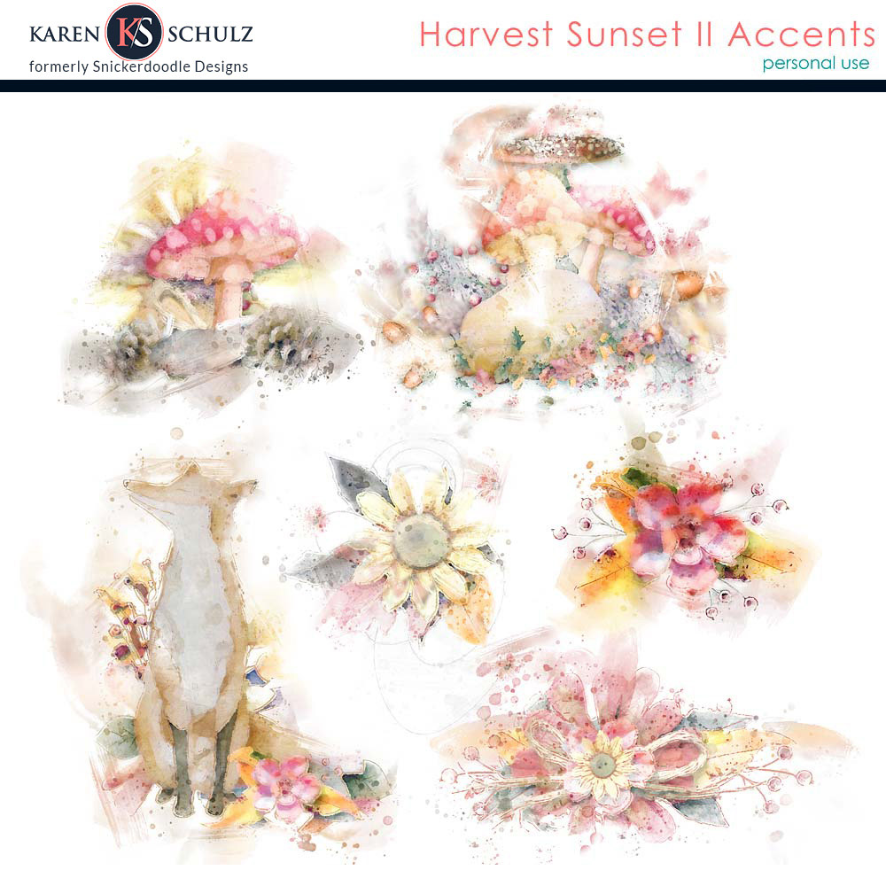 Harvest Sunset II Accents