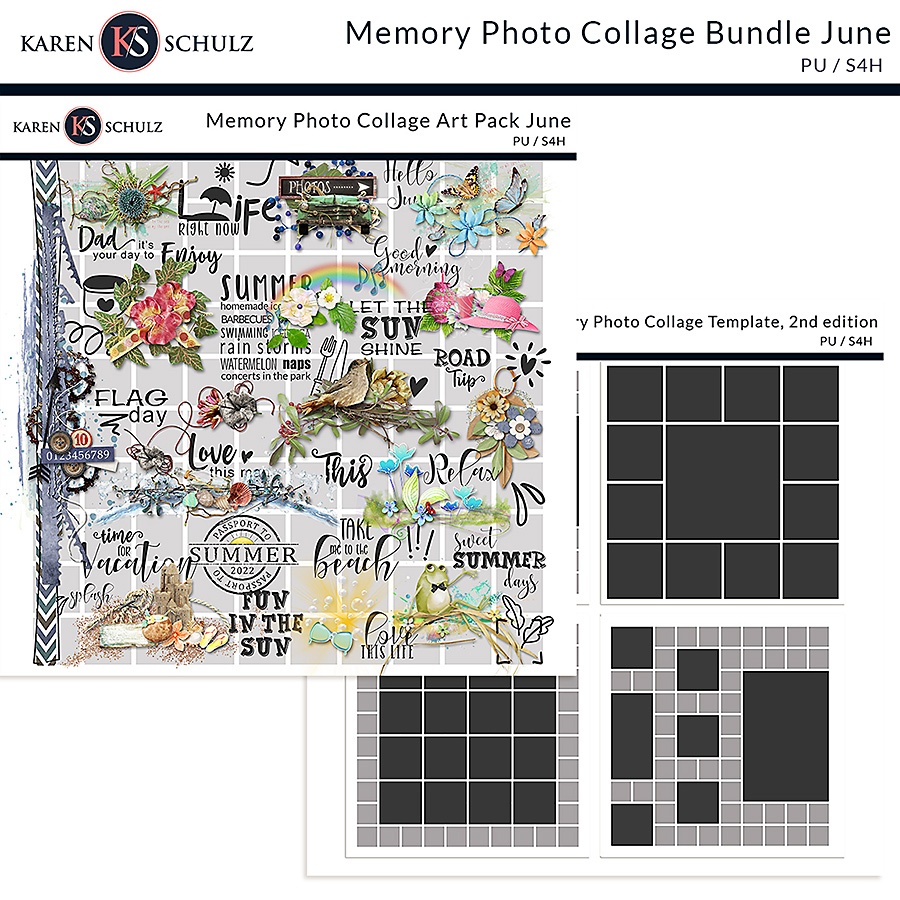 Memory Photo Collage Bundle June