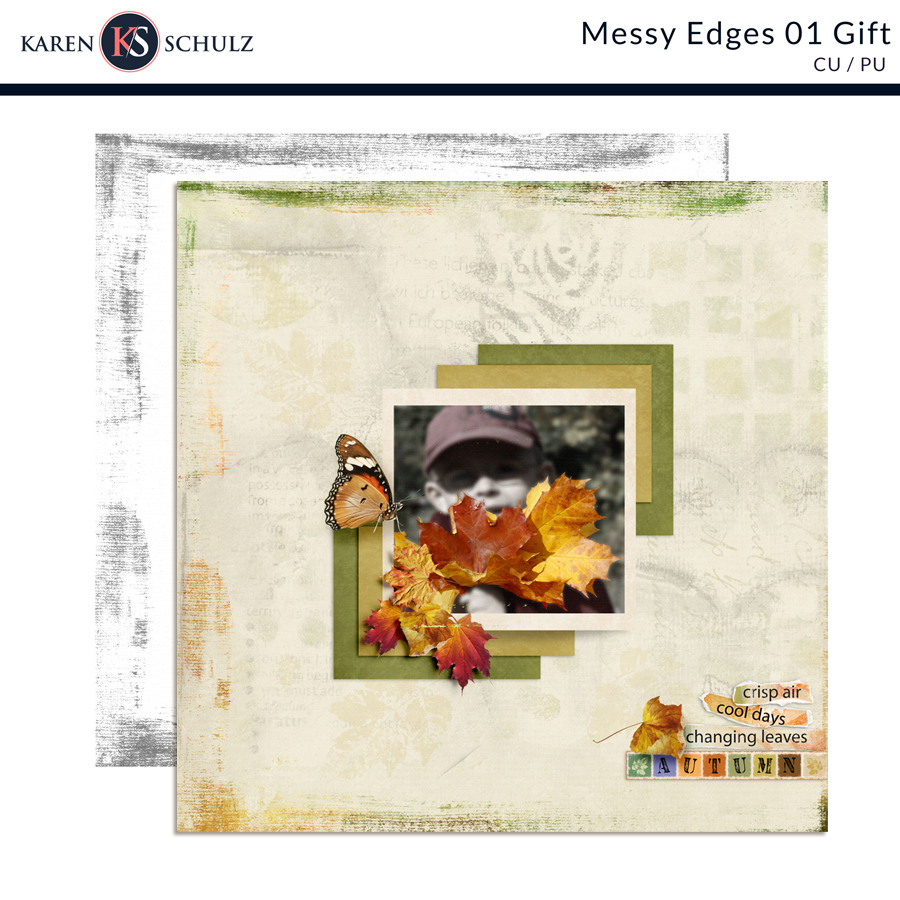 Messy Edges 01 Gift by Karen Schulz 