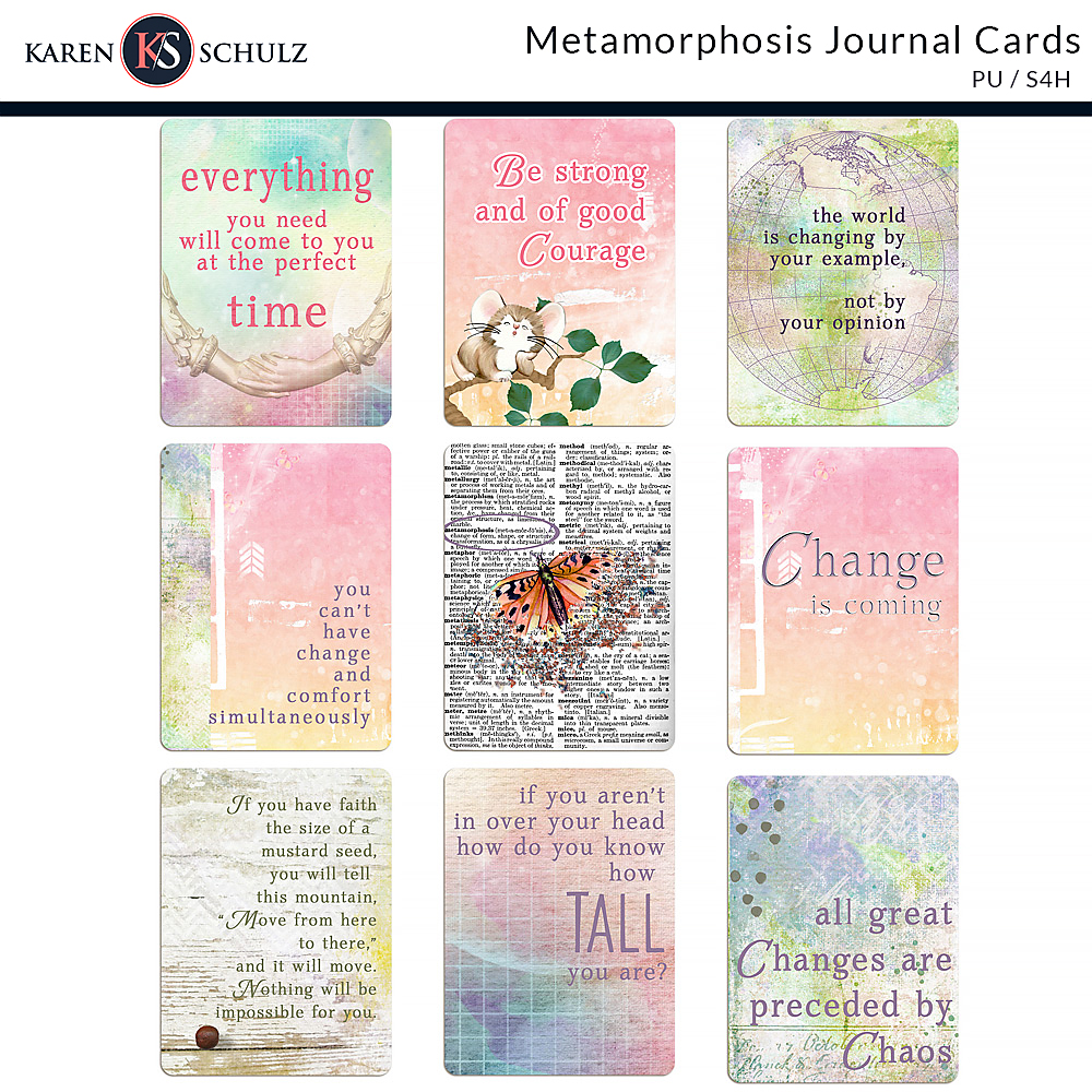 Metamorphosis Journal Cards