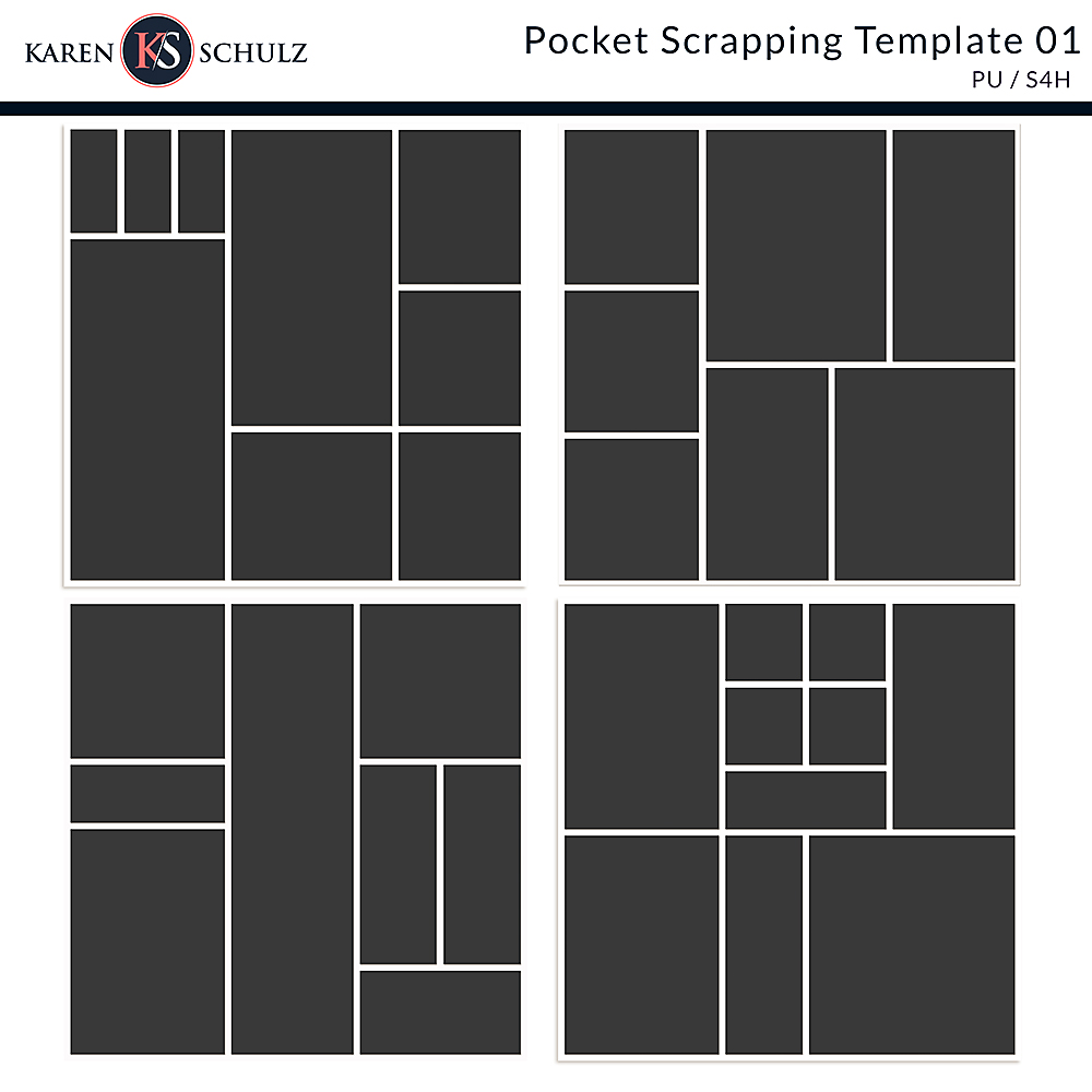 Pocket Scrapping Templates 01