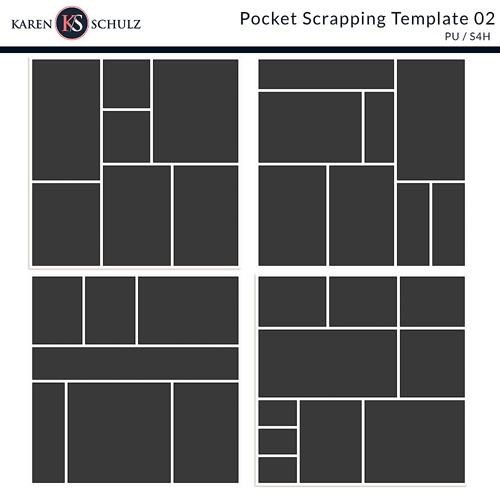 Pocket Scrapping Templates 02
