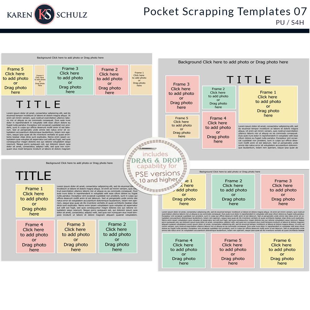 Pocket Scrapping Templates 07